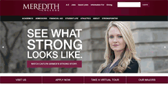 Desktop Screenshot of meredith.edu